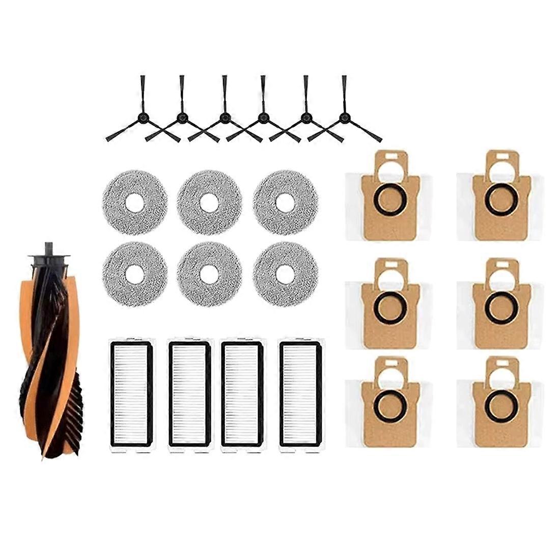 Zubehör Für Den Jonr P20 Pro / T5 Pro Saugroboter: Hauptseitenbürste, Hepa-filter, Reinigungstuch, 23-teiliges Set.