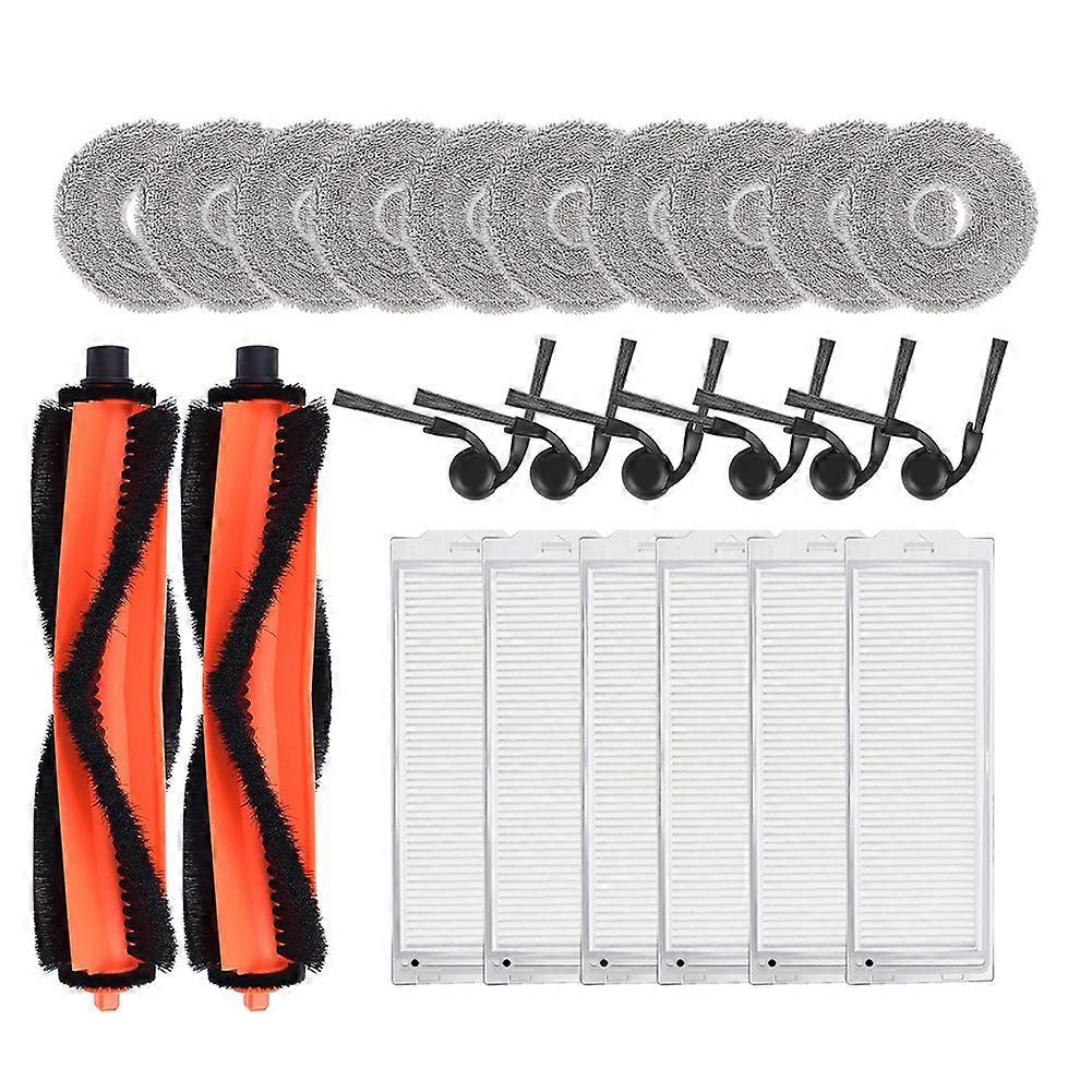 Zubehör Kompatibel Mit Xiaomi S40 Pro/ov71gl: Reinigungstücher, Seitliche Hauptbürste, Ersatz-hepa-filter Für Saugroboter.