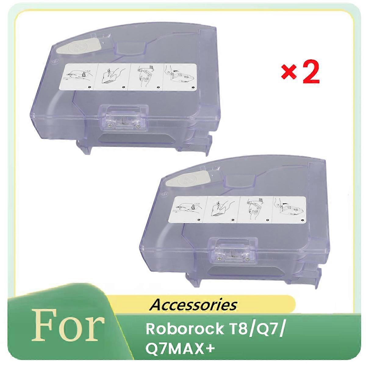 Set Aus 2 Wassertanks Und 2-in-1-staubbehältern Für Den Roborock T8/q7 Staubsauger