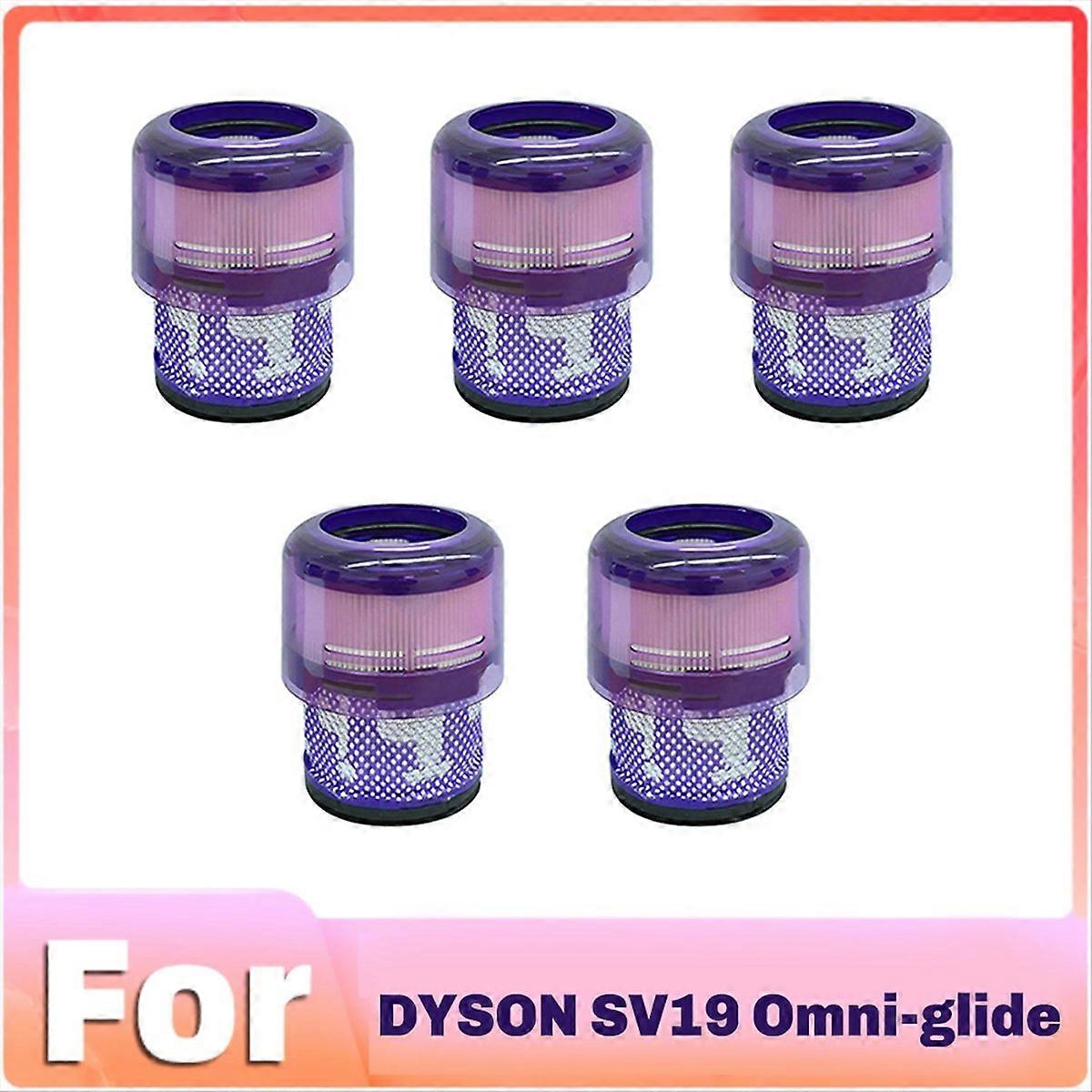 Packung Mit 5 Filtern Und Kehraufsätzen Für Omni-glide Sv19 Staubsauger, Für Die Haushaltsreinigung.