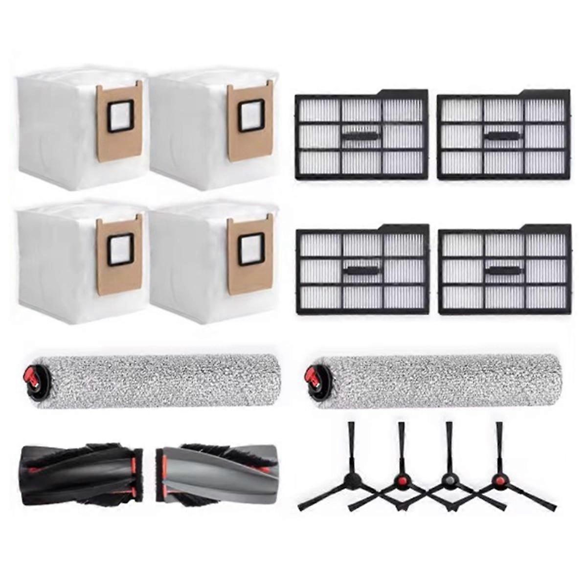 15-teiliges Set Für Omni E25/e28 Staubsauger – Ersatzteile: Hauptbürste, Rotationsbürste, Seitenbürste, Staubbehälter