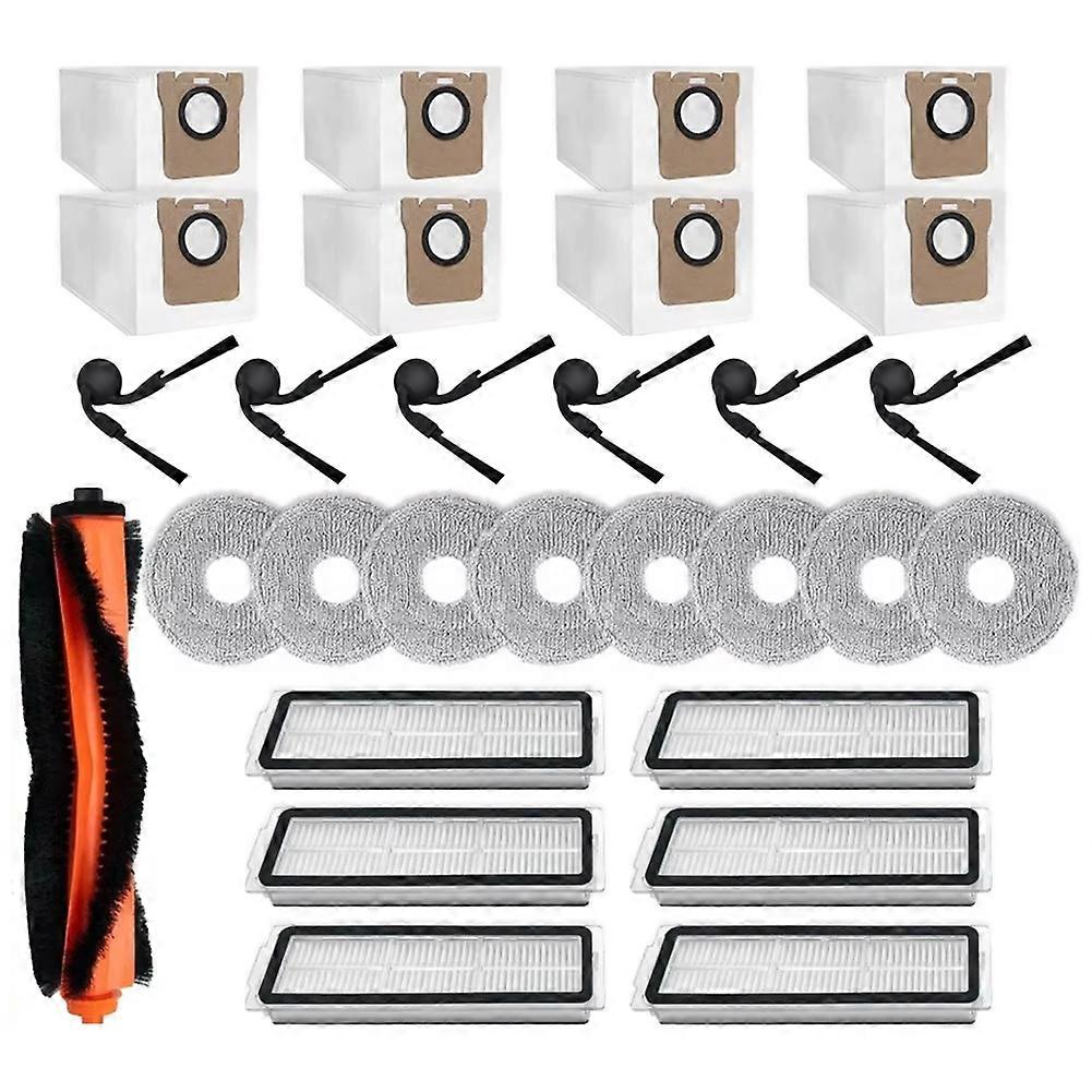 Set Mit 29 Ersatzteilen Für Den Xiaomi Mijia 5c /ov42cn Staubsauger: Hauptbürste, Hepa-filter, Reinigungstuch Und Staubbeutel.