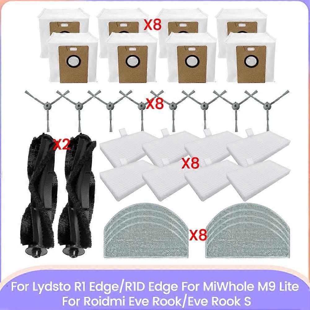 Packung Mit 34 Hepa-filtern Für Lydsto R1 Edge/r1d Edge, Miwhole M9 Lite, Roidmi Eve Rook/eve Rook S Bürstenreiniger - Ersatzteile