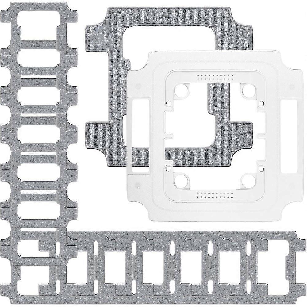 Ersatzreinigungstücher Für Den Ecovacs Winbot W3 Omni Fensterputzroboter: Waschbare Mikrofaserpads, Halterung Und Tücher.