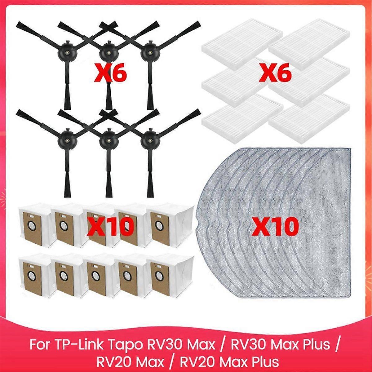 Seitlicher Hepa-bürstenfilter Für Tp-link Tapo Rv30 Max / Rv30 Max Plus / Rv20 Max / Rv20 Max Plus