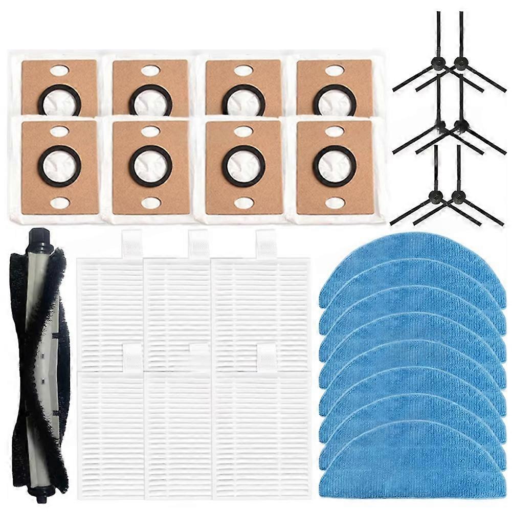 Ersatzteile Für Den Ilife A30 Pro Staubsauger: Hauptwalze, Seitenbürsten, Hepa-filter, Reinigungstuch Und Staubbeutel.