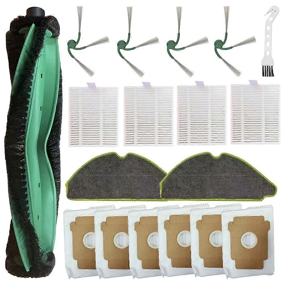 Für Irobot 115 Combo / 115 Combo+ Staubsauger: 1 Hauptbürste, 4 Seitenbürsten, 4 Filter, 6 Staubbeutel, 2 Reinigungstücher, 1 Reinigungsbürste