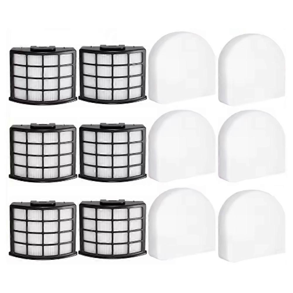 Set Mit 6 Schaumstoff- Und Baumwoll-luftfiltern Für Shark Az3900ukt Und Az3900uktbk Staubsauger – Zubehör