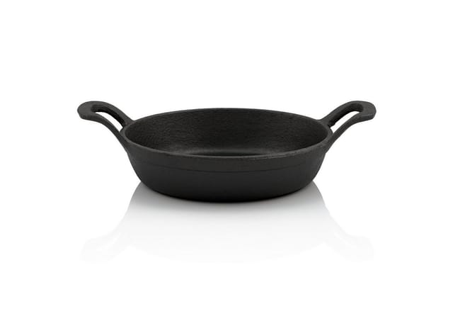 Gusseisen Servierpfännchen, 2 Stück, Ø 16 Cm, Rund, Gusspfanne, Bratpfanne - Bbq-toro