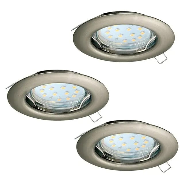 Eglo Set 3xeinbauspot Nickel-m.starr 'peneto' (94237)