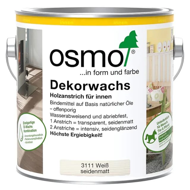 Dekorwachs Transparent Weiß 2,50 L - 10100006 - Osmo