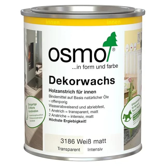 Dekorwachs Intensiv Weiß Matt 0,75 L - 10100409 - Osmo