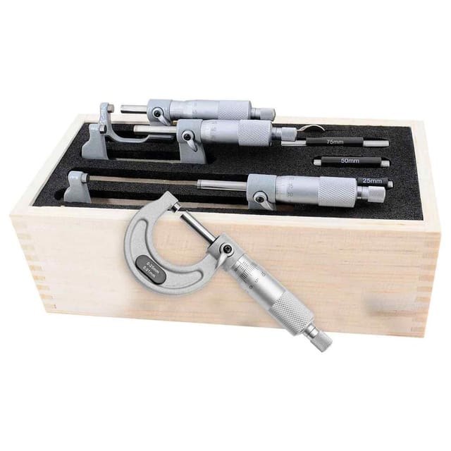 Fortis - Bügelmessschrauben-set 0-100mm
