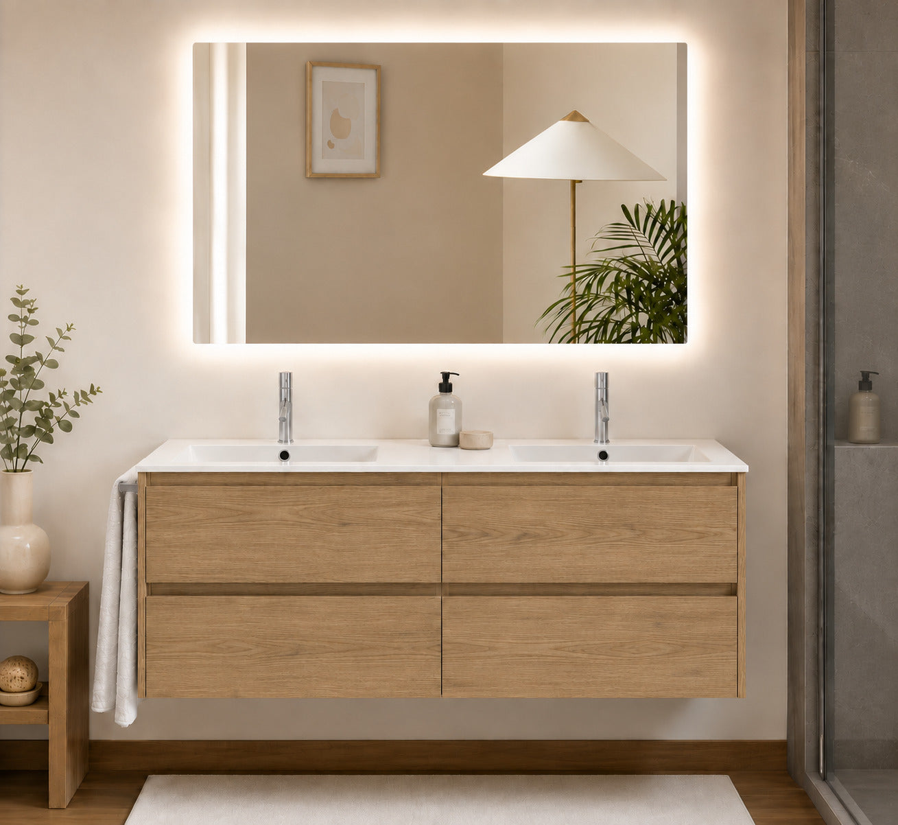 Badmöbel-set Ibiza Quattro Ohne Spiegel Mit Waschbecken, – Estepa