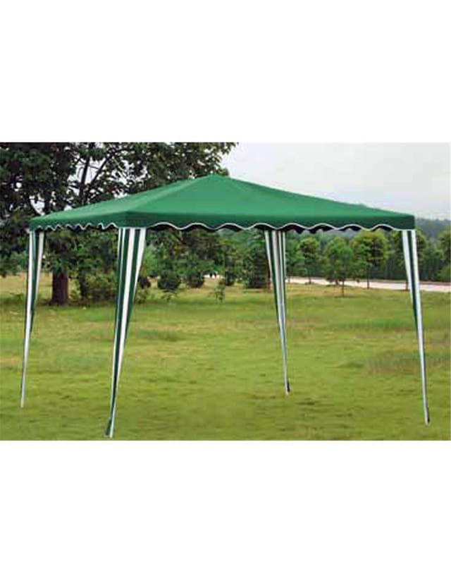 Feste Pergola 3x3x2,5 Meter Polyester Weiß Grün