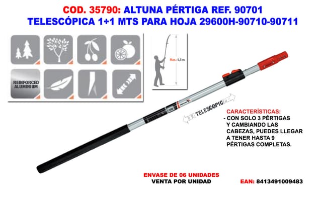 Altuna Pertiga Teles 1,0+1,0m Für Blatt 29600h-90710-90711