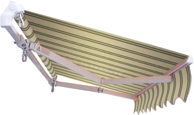 Reclinierbare Markise Panarea Beige/grün 300 X 250 Cm