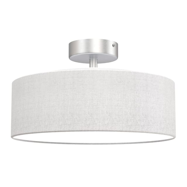 Di-ka Deckenleuchte Textil Weiß Satin Deckenleuchte