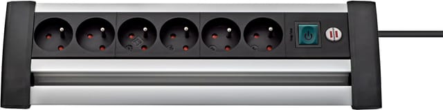 Multiprise Premium Office-line Alu 6 Positionen / 3m
