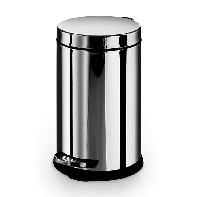 Lineabeta - Sestei Abfallbehälter Mit Deckel Und Eimer Aus Poliertem Stahl, 3 L