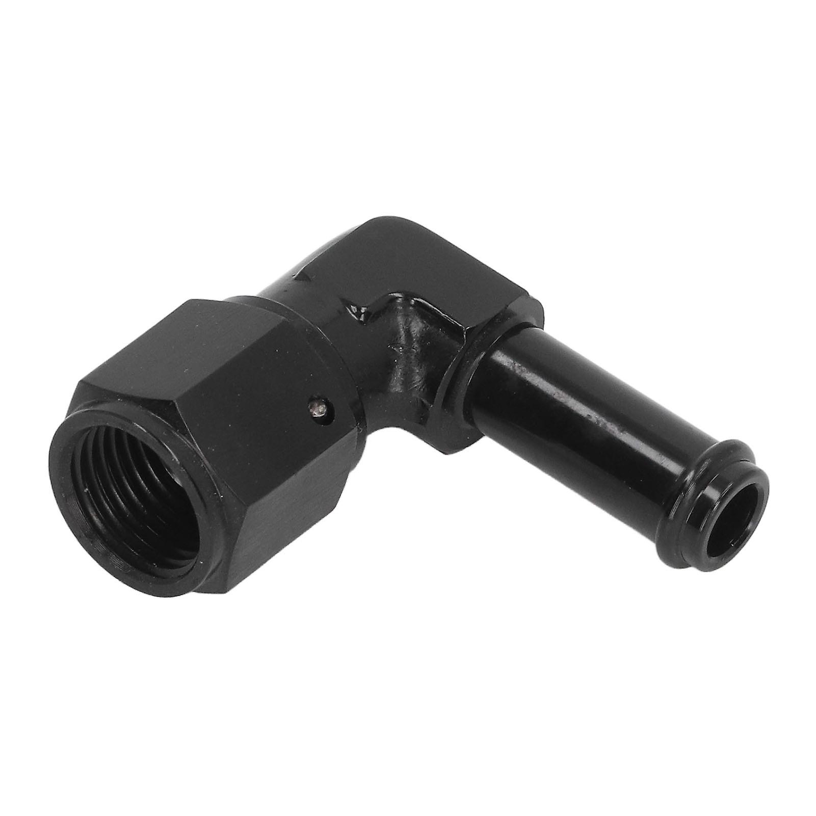 90°-winkelstück Für Kraftstoffschlauch, 6an Innengewinde Auf 3/8 Zoll, Aus Schwarzer 6061-t6 Aluminiumlegierung, Für Kraftstoffleitung, Kraftstoffpumpe Und Kraftstofffilter.