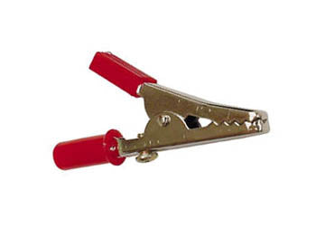 Velleman - Unisolierte Abgreifklemme Mit Schraubanschluss 55 Mm - Rot