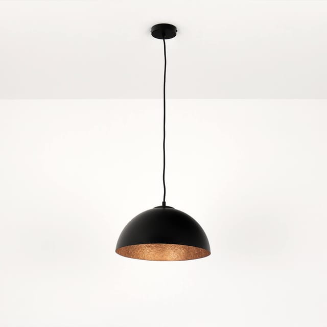 Pendelleuchte Metall Rund Ø 35 Cm Höhe Verstellbar Elegante Hängelampe Esstisch