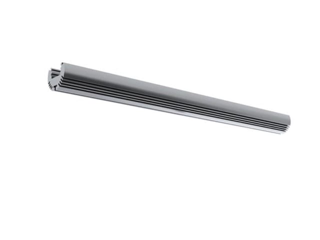 Alu-round - Aluminiumprofil Für Led-streifen - Rund - Eloxiertes Aluminium - Silber - 2 M