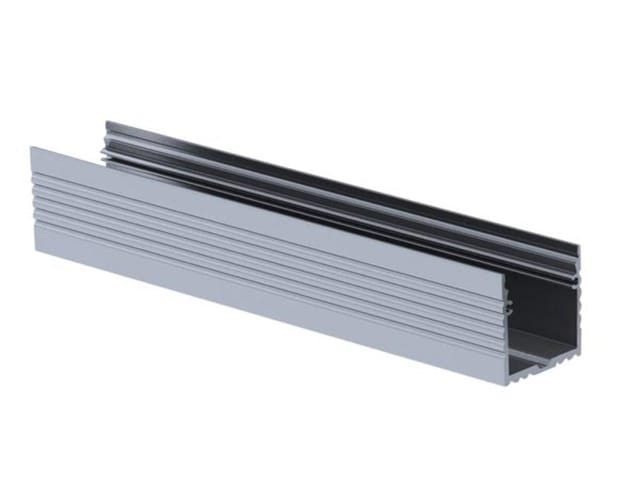 Powerline - Aluminiumprofil Für Led-streifen - Breite 35 Mm - Eloxiertes Aluminium - Silber - 2 M