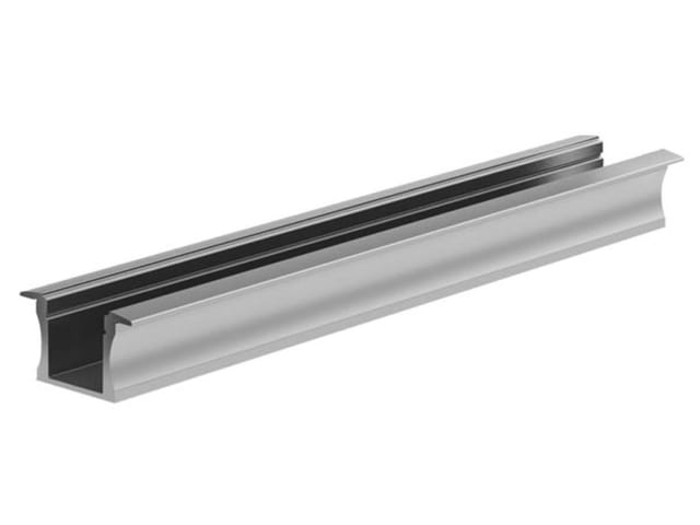 Toolland - Recessed Slimline 15 Mm - Aluminium-einbauprofil Für Led-streifen - Eloxiertes Aluminium - Silber - 2 M