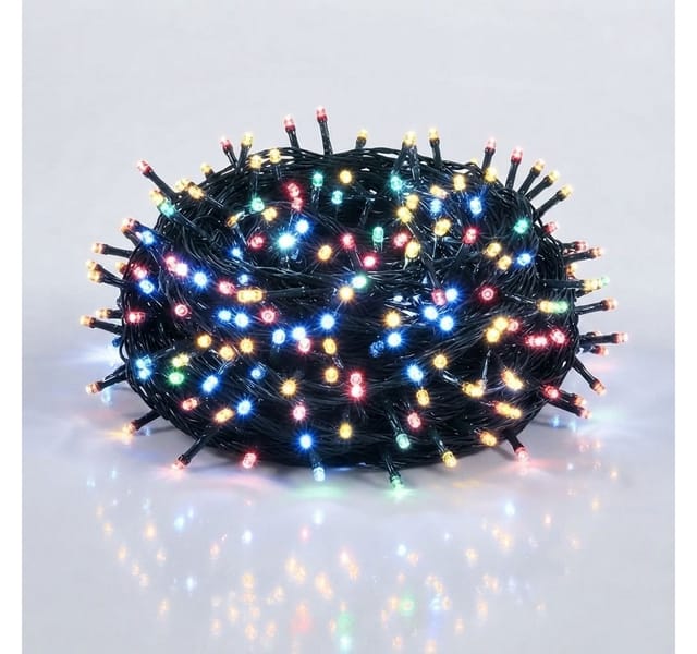 Spetebo - Led Weihnachts Lichterkette Bunt - 180 Led / 16,5 M - Deko Beleuchtung Für Außen