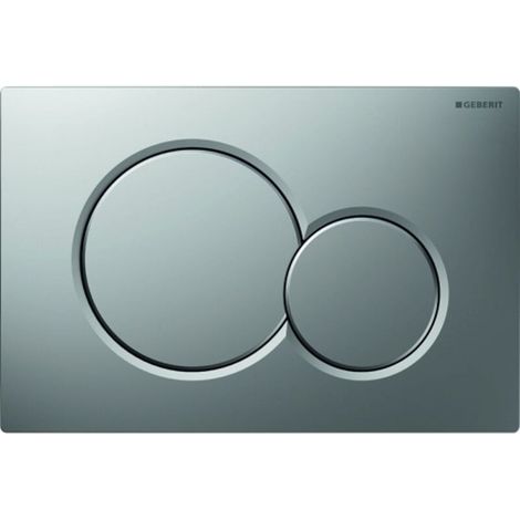 Geberit Sigma01 Wc-abdeckplatte Mit Zweimengenspülung, Mattchrom, Easy-clean-beschichtung, 115.770.jq.5