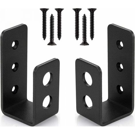 Set Aus 2 Robusten Türhaltern Aus Stahl Für Türen 2x4, U-sicherheitsstange
