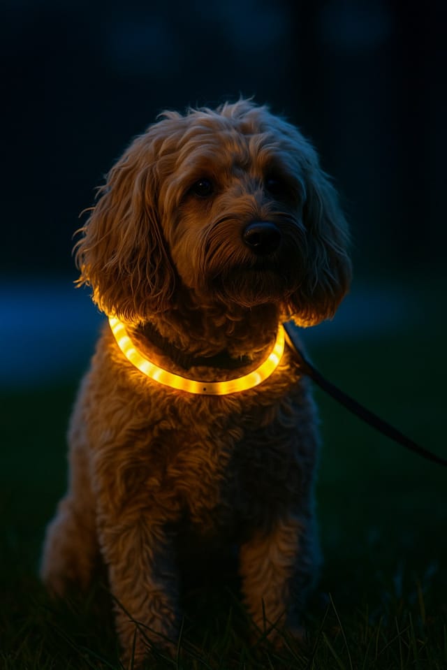 Vadigran - Nobby Led Leuchthalsband Visible Gelb Für Hunde Mit Kurzem Fell Halsbänder