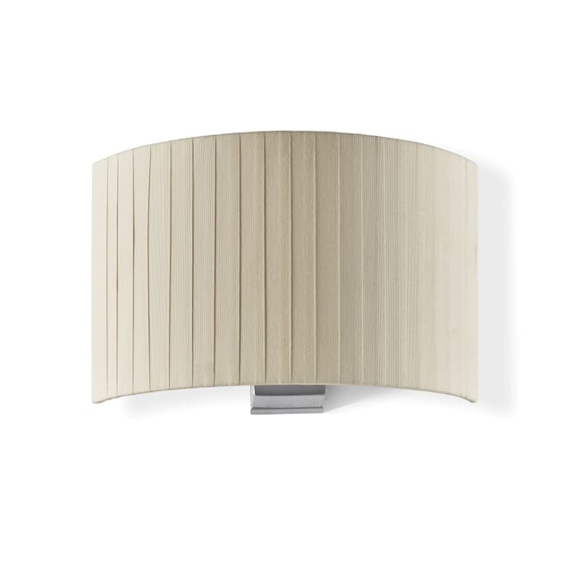 Wandleuchte Amsterdam E27 15w Geklebt Beige Satin-nickel