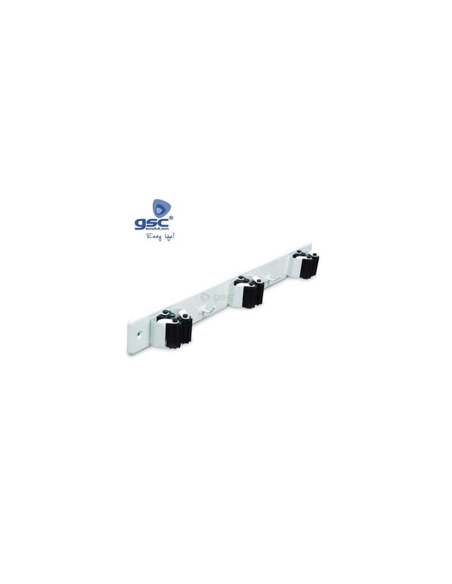Dreifache Stahlbesenklemme Mit Weißen Gummiwalzen Gsc 003803804
