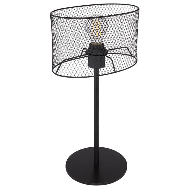 Schreib Nacht Tisch Lampe Schwarz Wohn Schlaf Zimmer Beleuchtung Geflecht Lese Leuchte Globo 15395t2