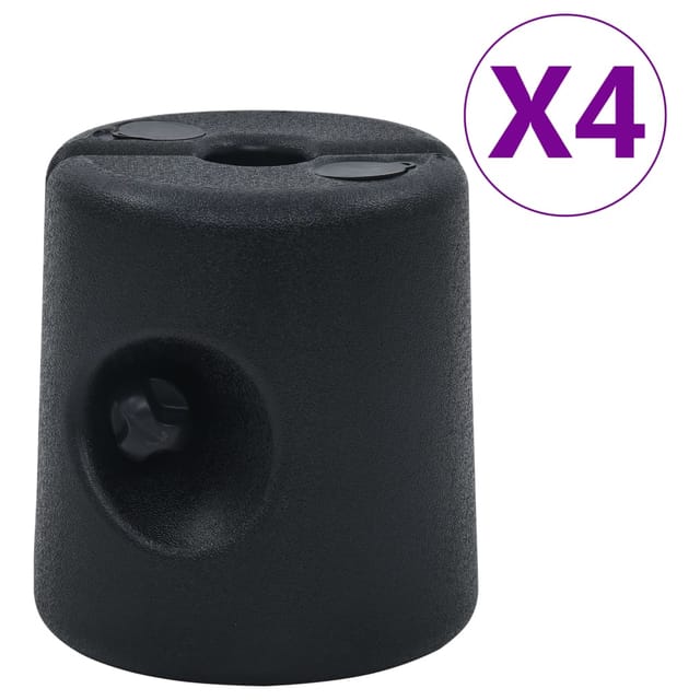 Pavillon-gewichte 4 Stk. Pe Schwarz Vidaxl