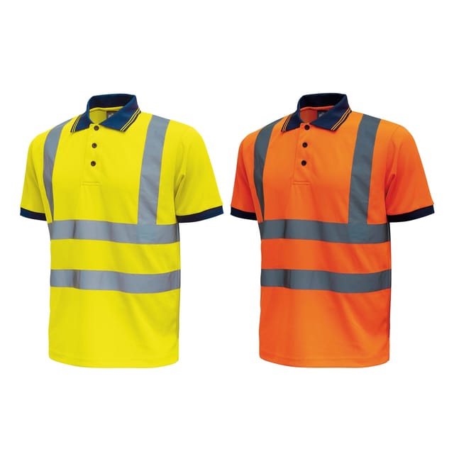 Polo Alta Visibilità Upower Fog Hi-light Manica Corta -arancione-xxl - Orange -