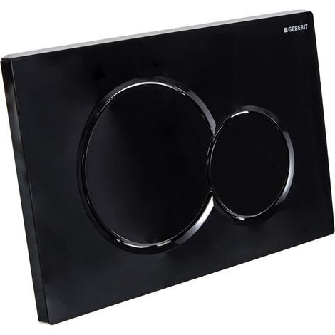 Geberit Sigma01 Zweimengenspülplatte: Tiefschwarz Ral 9005 (115.770.dw.5)-arcan