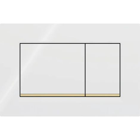 Sky-for Geberit Sigma30 3/6l Bedienfeld - Weiß/gold 115.883.kk.1