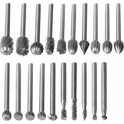 20 Hss-rotationsfräser - Schaft 3mm - Für Dremel - Holzfräs-zubehör - Multifunktionswerkzeug
