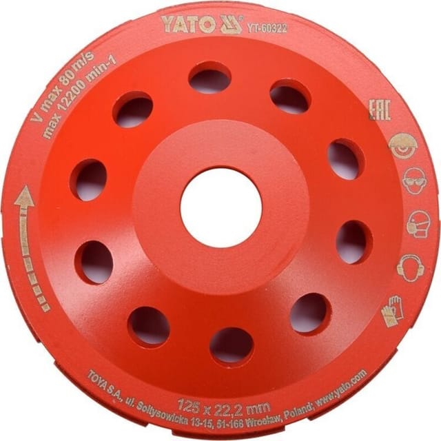 Yato - Diamant-schleifscheibe 125mm Yt-60322