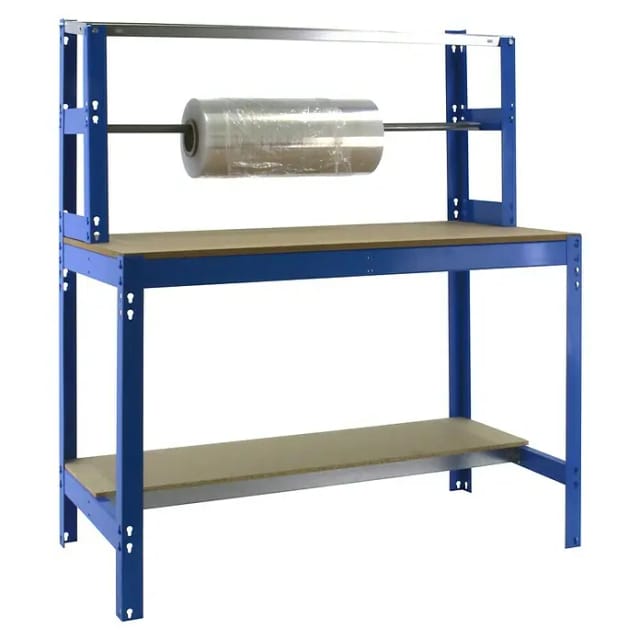 Simonrack Robuster Arbeitsbereich Blau Und Holz Mdf