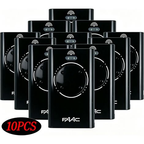 Faac Xt4 868 Slh Schwarze Fernbedienung – 10er-pack – 868 Mhz Frequenz, 50–150 M Reichweite (umgebungsabhängig) – Für Tore Und Garagentore