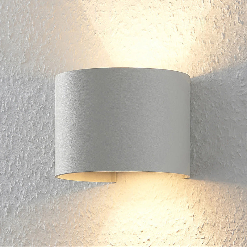 [gebraucht] B-ware Arcchio Wandleuchte Zuzana Led Wandlampe Dimmbar Aluminium Weiß 13cm Breit