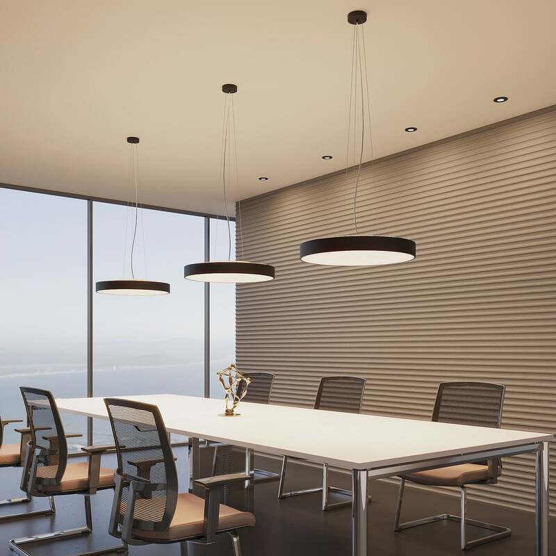 [neuwertig] B-ware Arcchio Pendelleuchte Hängeleuchte Vanida Led Dimmbar Schwarz 3000k Ø60cm