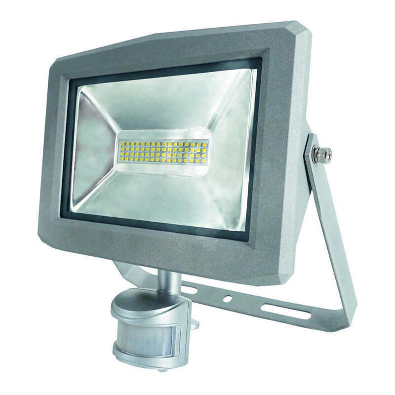 [neuwertig] B-ware As-schwabe Led-strahler Slimline Chip 50w Bewegungsmelder Neutralweiß 120° 4000k