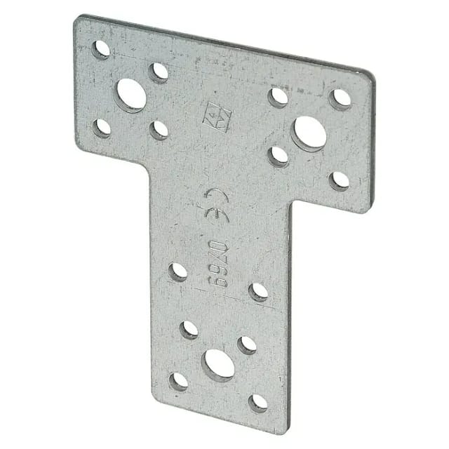 Vormann T-flachverbinder Sendzimir Verzinkt 80 X 68 X 38 Mm Winkel & Verbinder