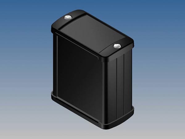 Aluminiumgehäuse - Farbe Schwarz - 70 X 59,9 X 30,9 Mm